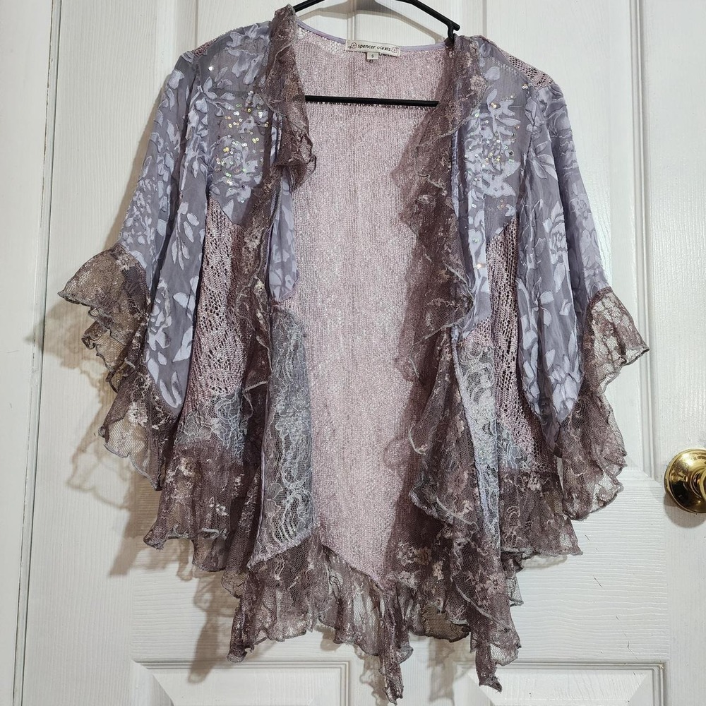 Vintage Lace Open Front Fairy Cardigan